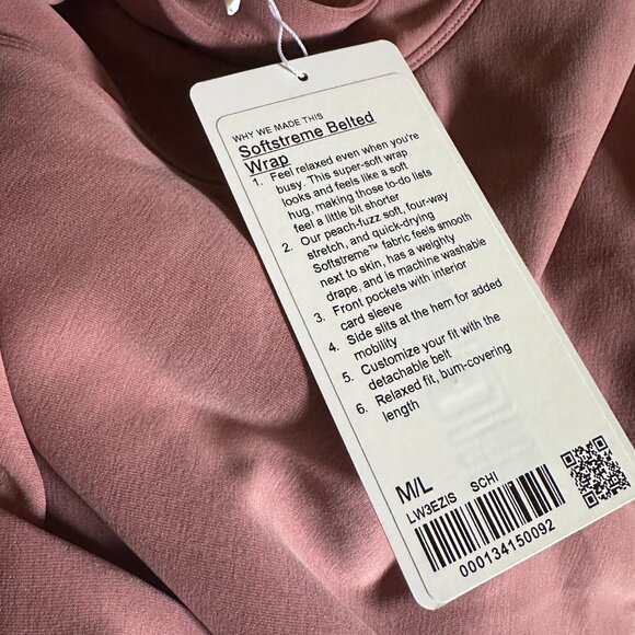 NWT Lululemon Softstreme Belted Wrap size M/L - Picture 5 of 7